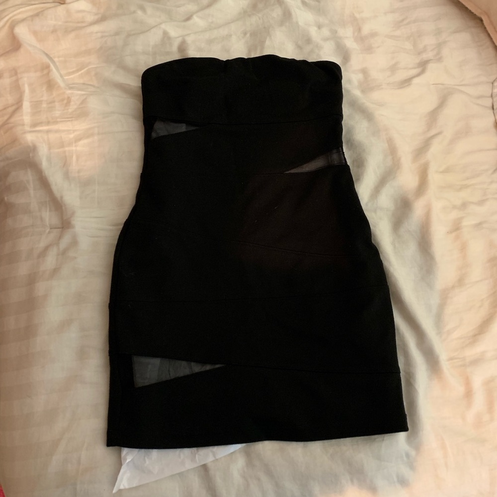 XXI Black Body Con Strapless Dress - Picture 8 of 8